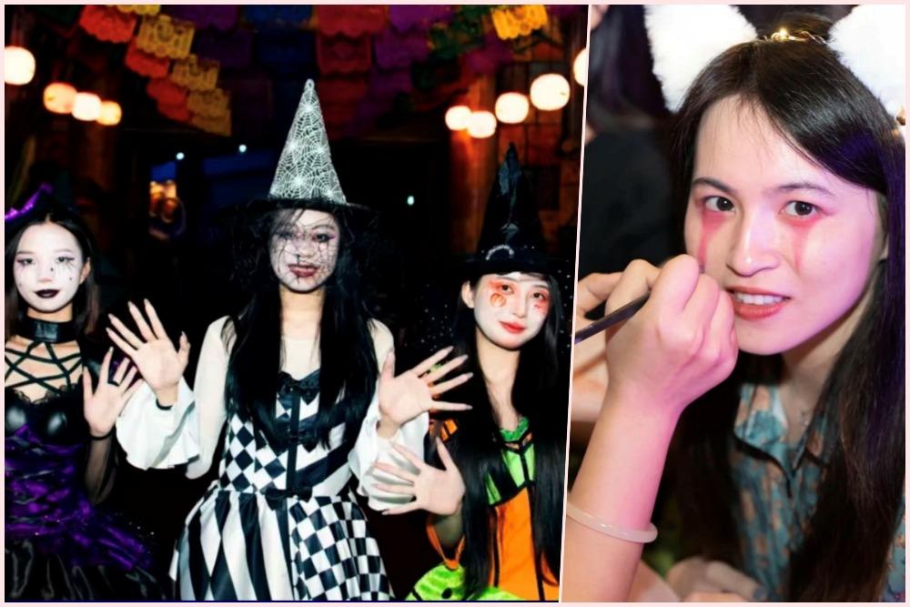 歡樂谷還設現場免費化粧服務,為遊客增添氣氛。(圖片來源:小紅書 )