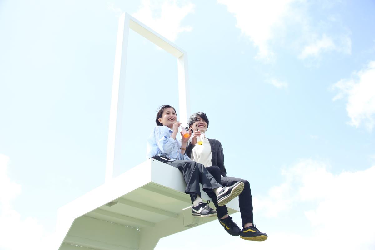 今年新增的打卡設施「Stairs Flower」,吸引不少IGers前來打卡洗版。(圖片來源:PR TIMES/びわ湖のみえる丘)