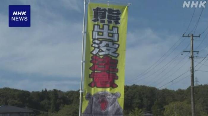 日本有地方當局豎立熊出沒注意標語。(互聯網)