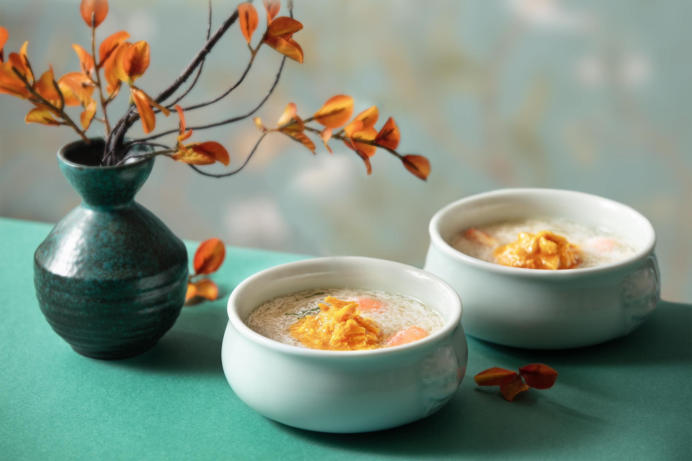 生拆蟹粉文絲豆腐羹