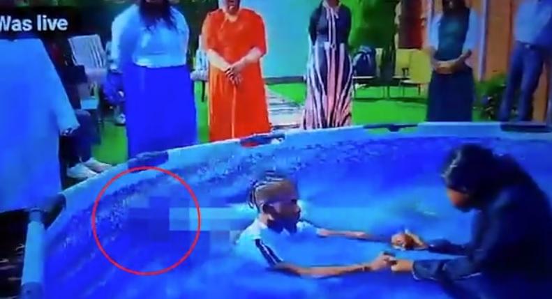 女牧師與男子進行儀式,一直沒注意史密斯。(互聯網)