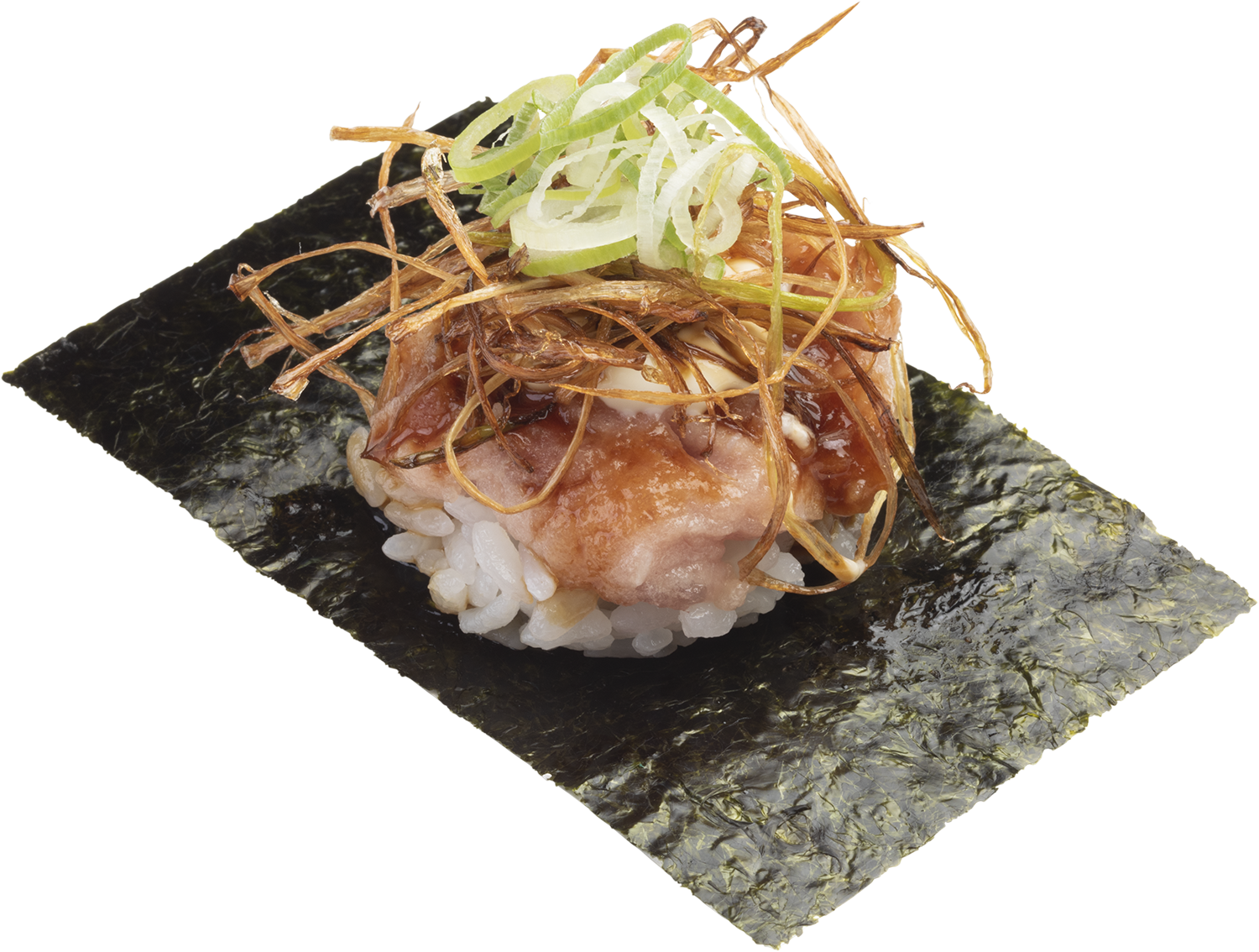 蔥花吞拿魚海苔包配香炸蔥絲 $12