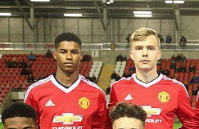 查理史葛曾與多名現役曼聯球星成為隊友,包括拉舒福特。(資料圖片)