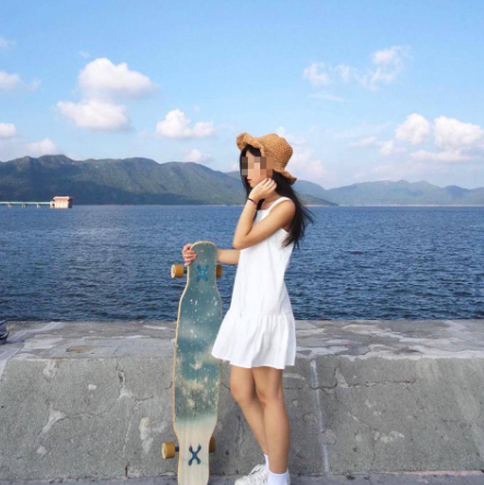 元朗煙花少女真身疑曝光。(圖片來源:Instagram)