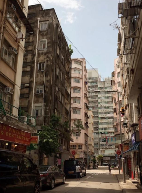 內地女影的香港街景。(圖片來源:小紅書)