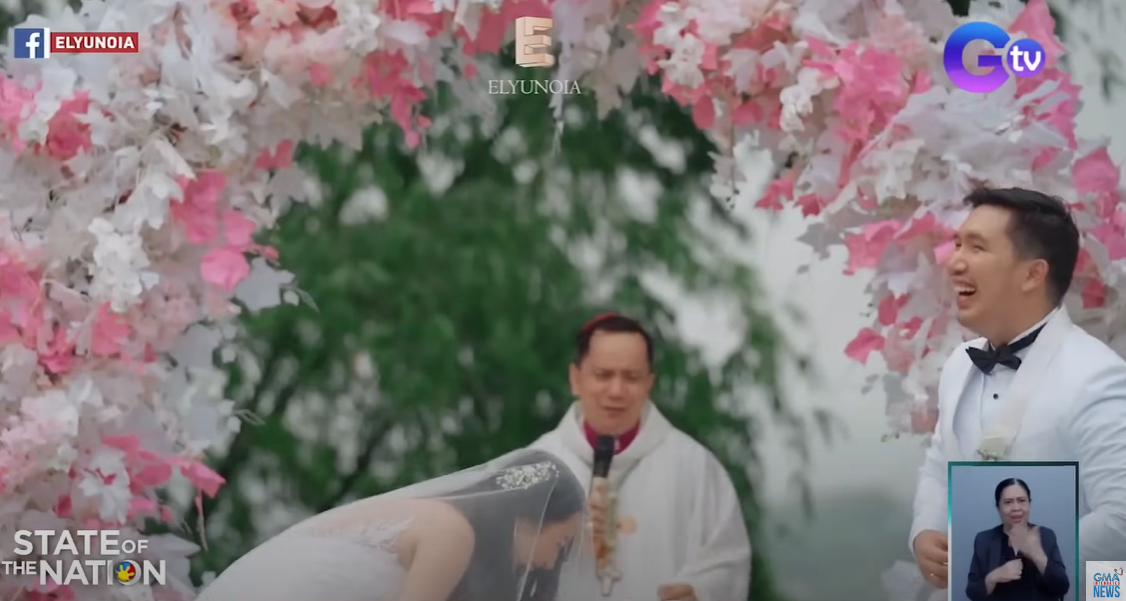 婚禮新郎掀新娘頭紗 竟整個人「捐入去」神父眼冤︰係都今晚先捐!全埸爆笑