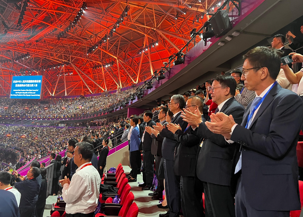 杭州亞運閉幕,陳國基︰港隊取佳績,全港市民引以自豪。