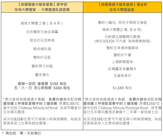 國金軒秋冬大閘蟹宴