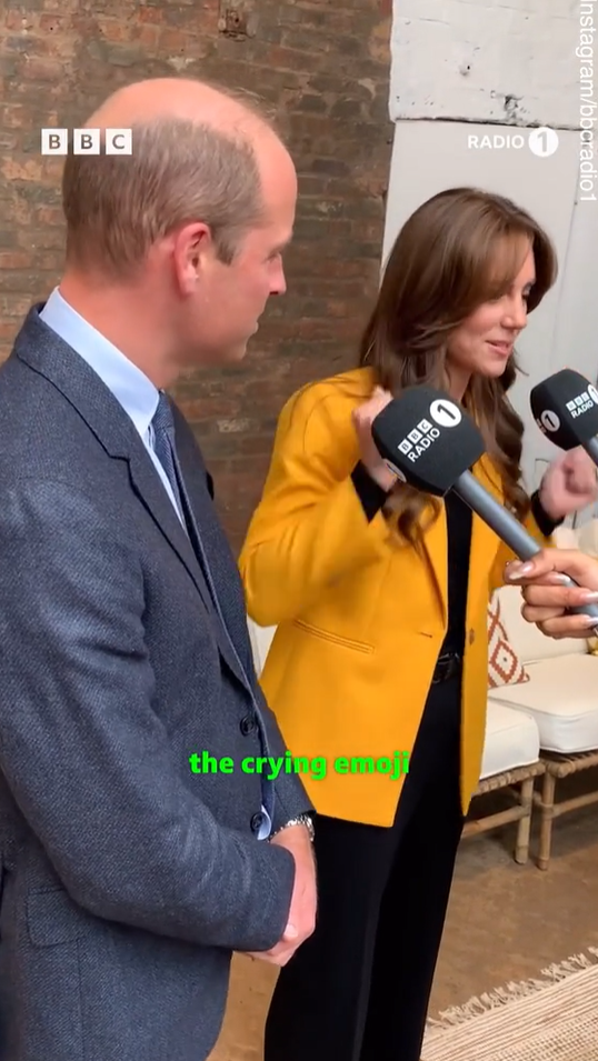 英國王室|威廉及凱特回答最愛的emoji是哪個。(互聯網)