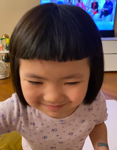 李璨琛同太太梁志瑩嘅5歲大女李元元(Lucy)事後上載跳舞片力證無大礙(李元元IG)