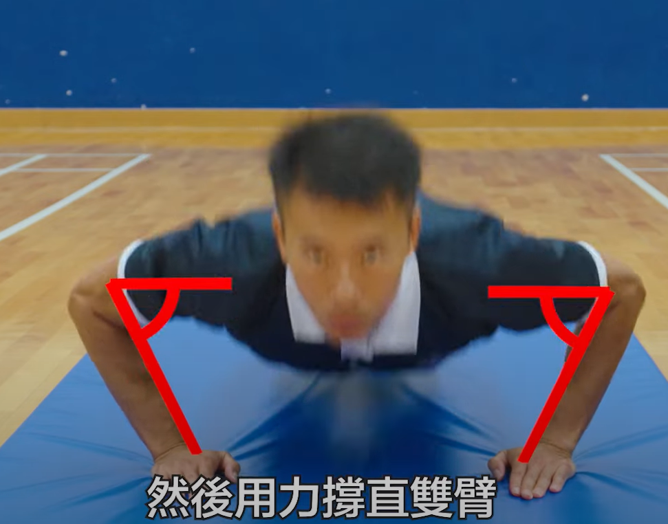 警察體能測試|掌上壓男、女子正確及錯誤示範動作(香港警務處)