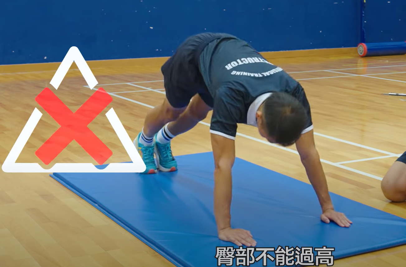 警察體能測試|掌上壓男、女子正確及錯誤示範動作(香港警務處)