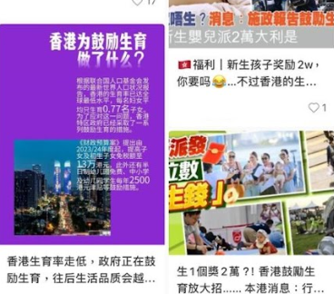 有網民就指如果真的實施,一眾「龍寶寶」將成為第一批有份獲派2萬元的新嬰兒,因此有攻略指導如何「計啱日子生龍B」、「赴港產子流程」等等。(圖片來源:小紅書)