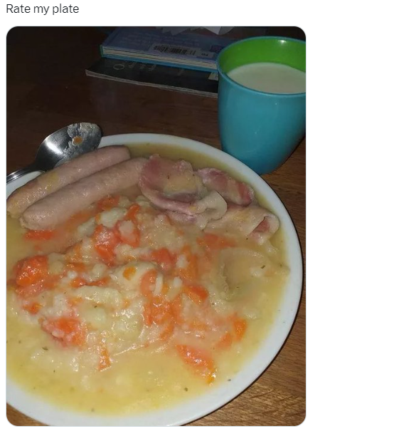 有網民展示自己的「英國食物」,叫網民評價差唔差。(互聯網)