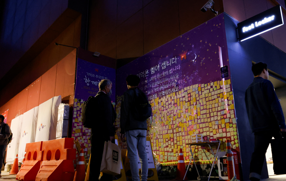 一年後,梨泰院周邊的恢復了約90%人流,不過萬聖節在南韓已不再受到歡迎。(路透社)