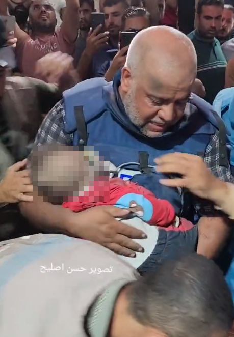 半島電視台加沙社長痛哭認屍