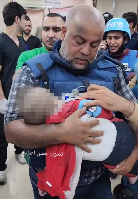 半島電視台加沙社長痛哭認屍