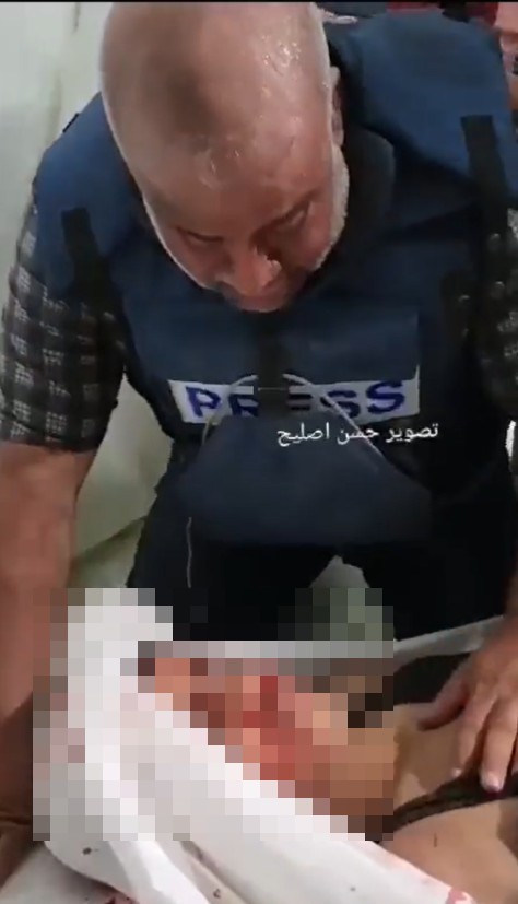 半島電視台加沙社長痛哭認屍