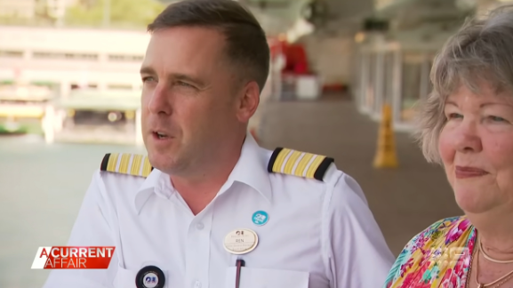 被問道二人為何會選擇在郵輪上歎世界時,他們就公開背後原因,原來只因平過住另一地方,令一眾網民十分羨慕,直指完全是理想中的退休生活!(圖片來源:YouTube@A Current Affair)