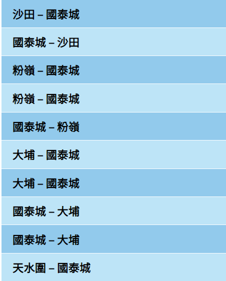公共交通費用補貼計劃涵蓋的公共交通服務如巴士、港鐵等