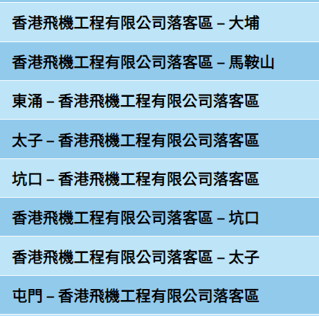 公共交通費用補貼計劃涵蓋的公共交通服務如巴士、港鐵等