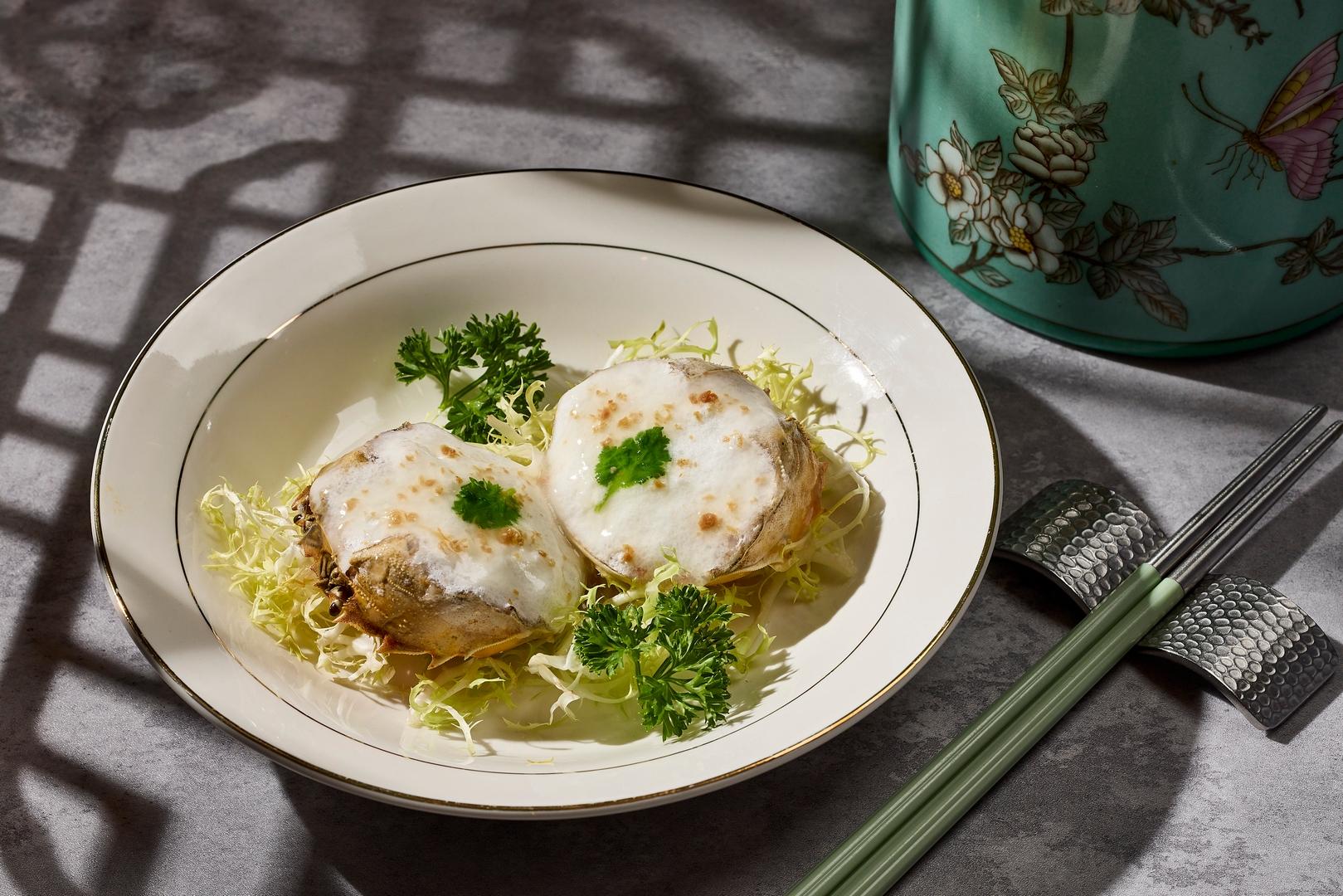 蟹粉芙蓉帶子蟹斗