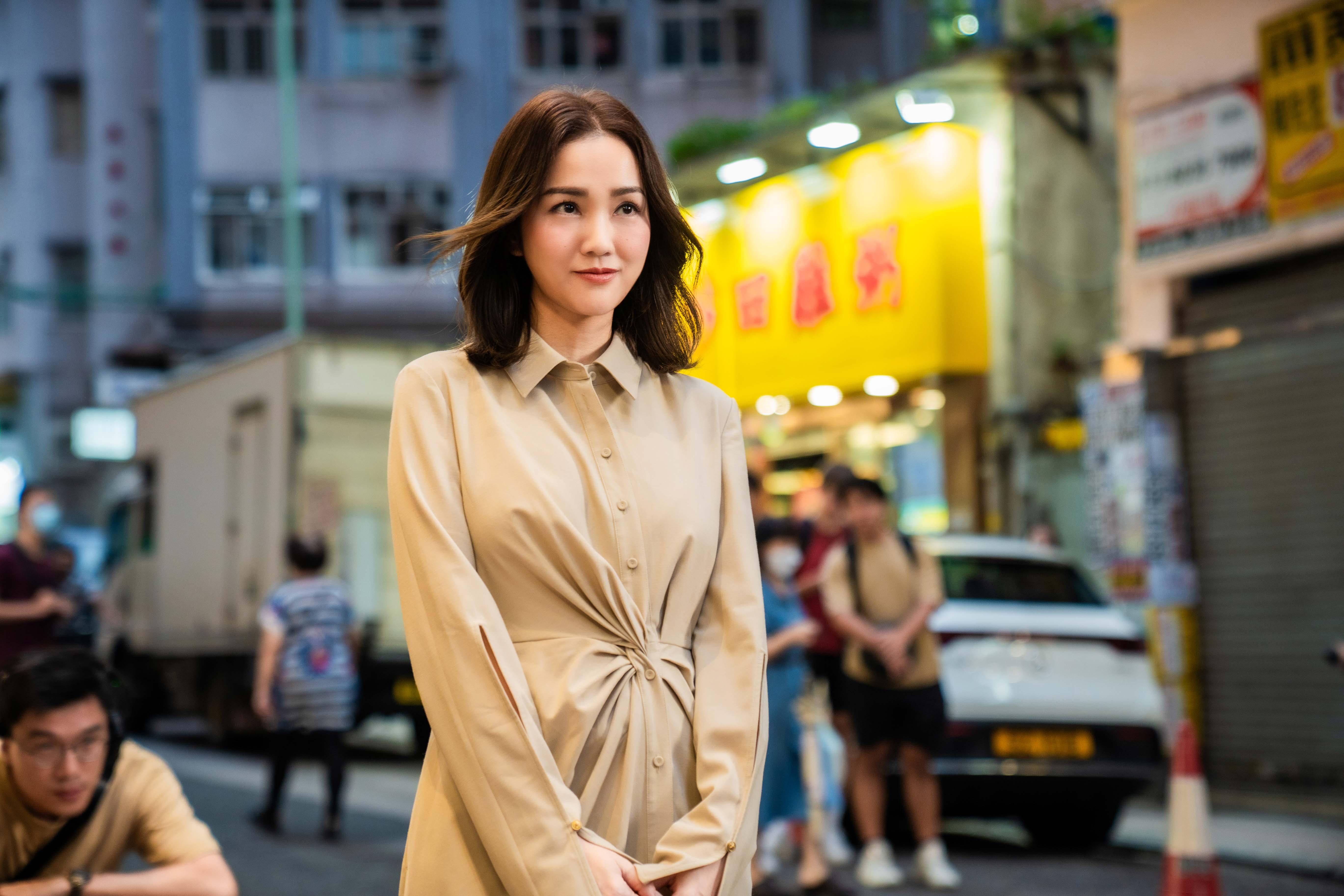 謝安琪以女神造型登場。