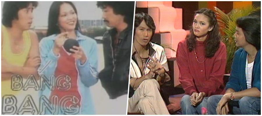鄭裕玲初加入無綫時,曾與譚詠麟、林子祥、賈思樂等主持年青人節目《Bang Bang咁嘅聲》主持。(網上圖片)