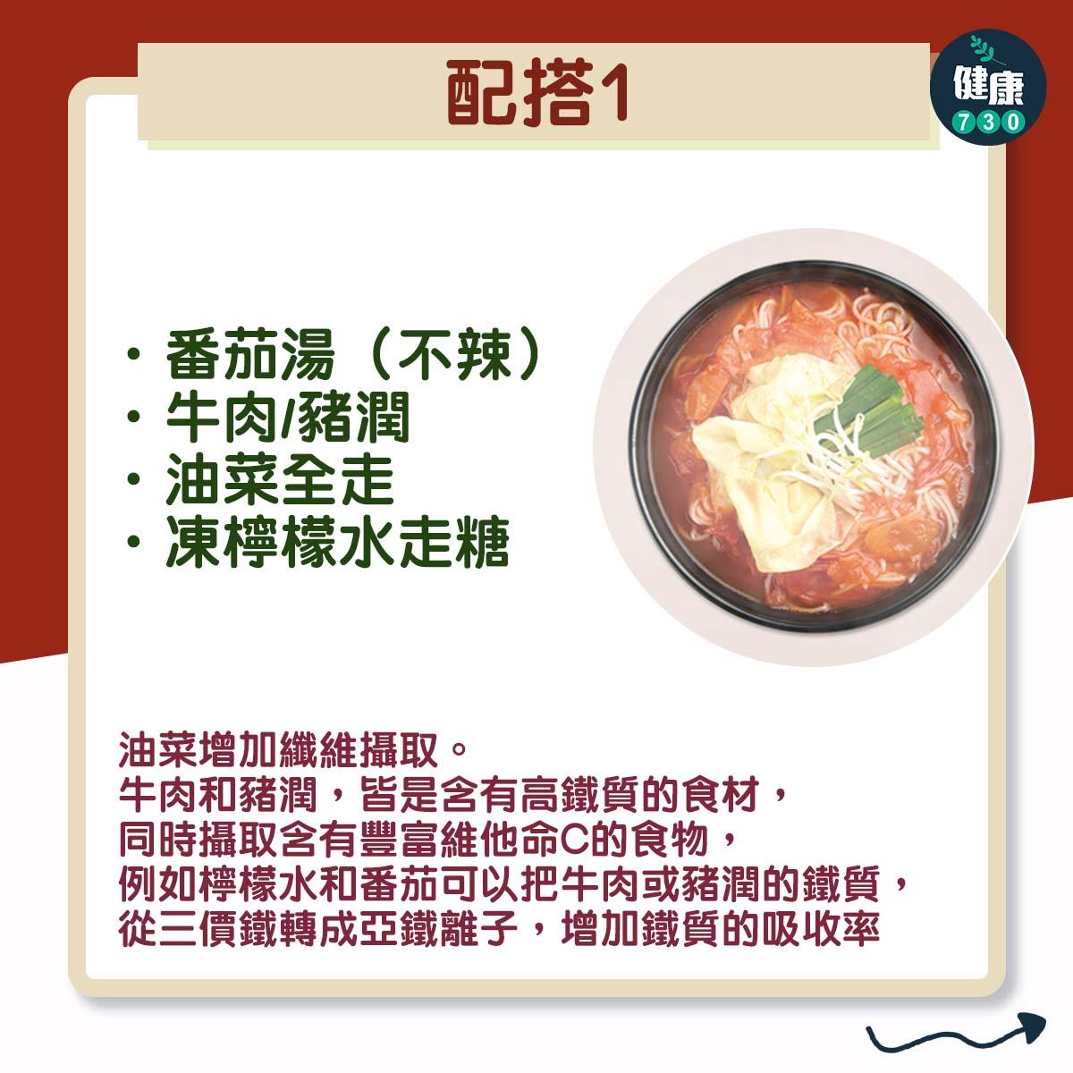 譚仔健康點餐建議