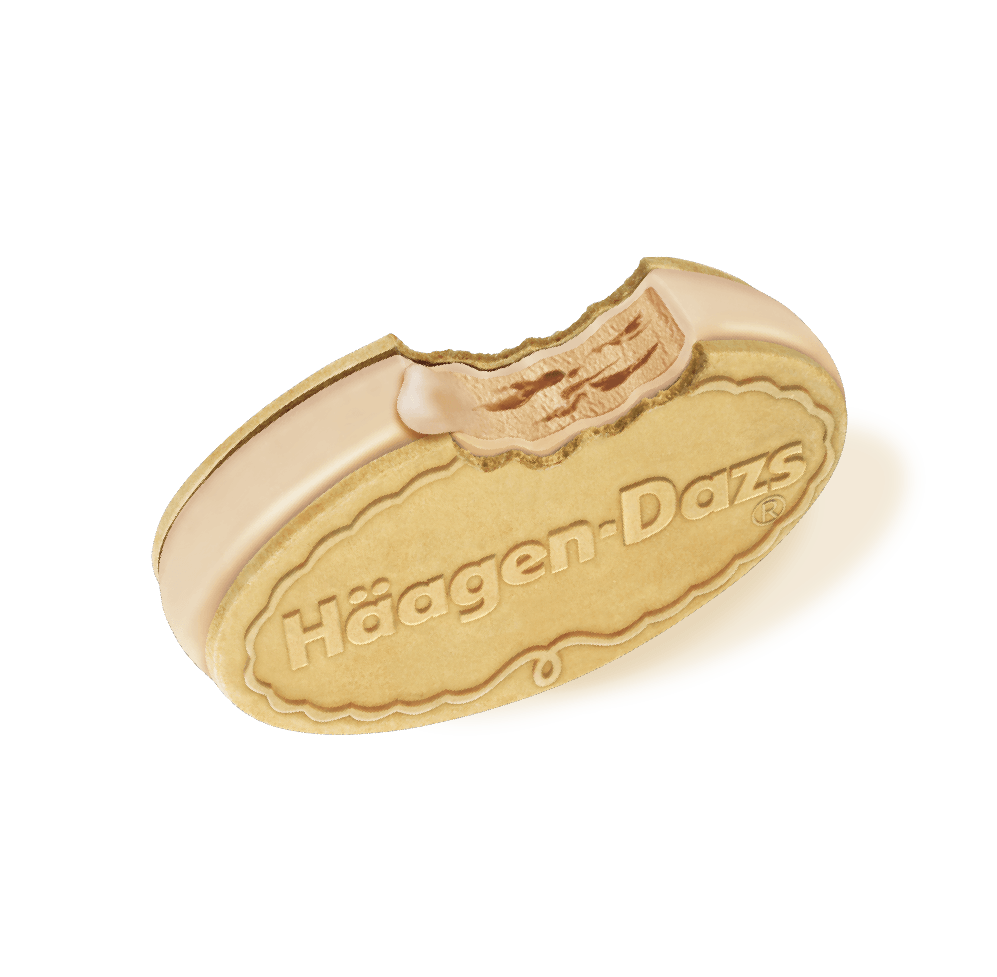 醇滑榛子牛奶咖啡脆皮雪糕三明治