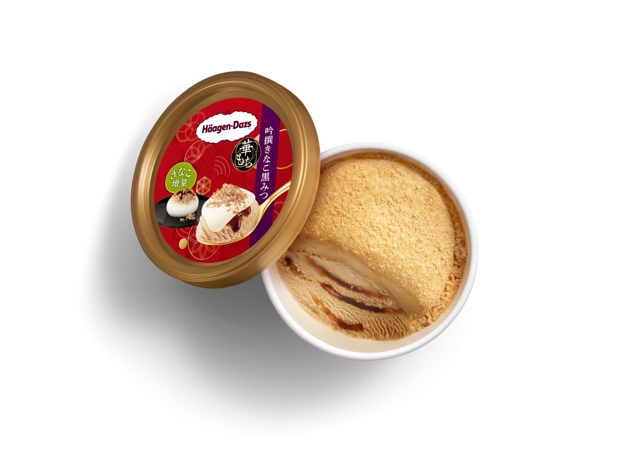 黑蜜黃豆粉麻糬冰凍甜點迷你杯