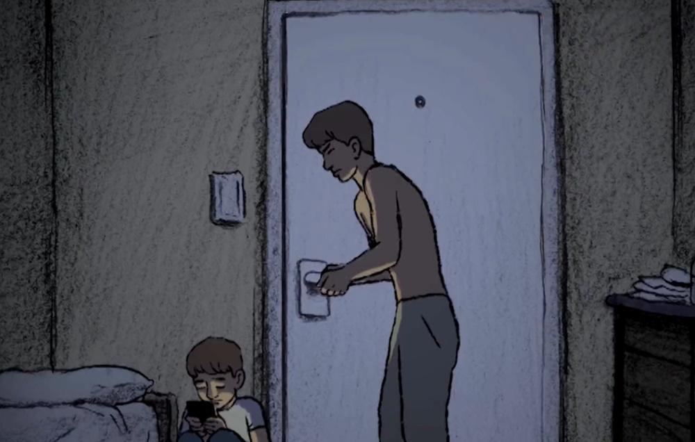 動畫將哈馬斯突襲以及其2名兒子被擄過程還原。(X)