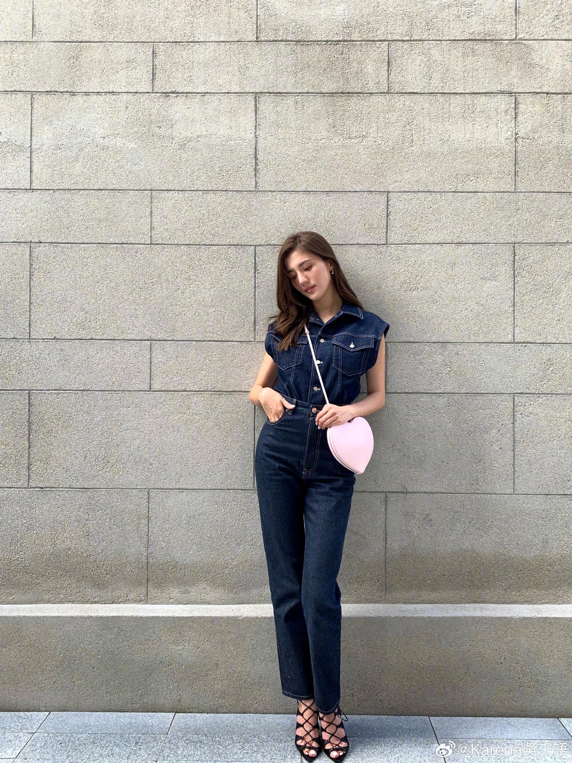 吳千語7月舊相仍未見肚。(吳千語微博)