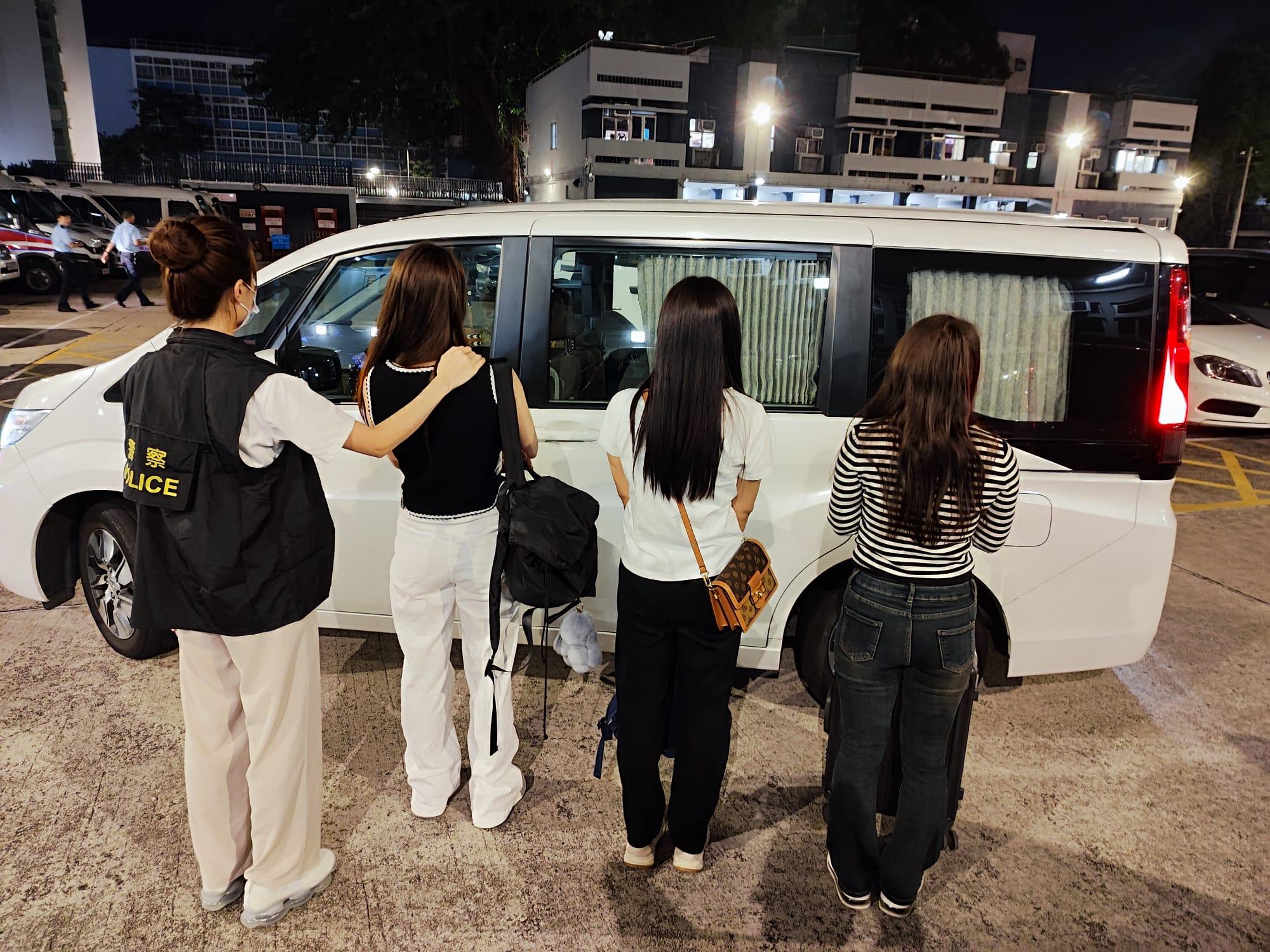 元朗警區聯同入境處掃黃 兩次行動共拘62名女子