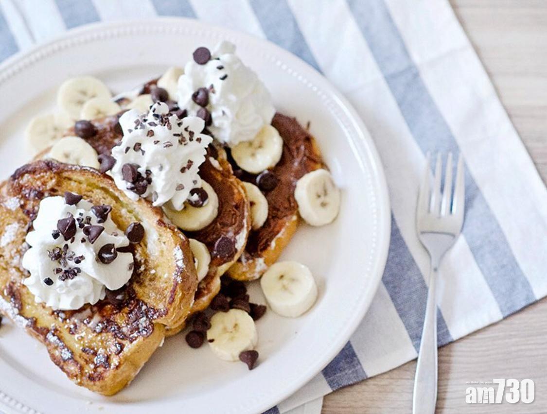麵包食譜|Nutella French Toast 朱古力法式多士配上水果吃,簡直是絕配!(instagram@hangrymarz)