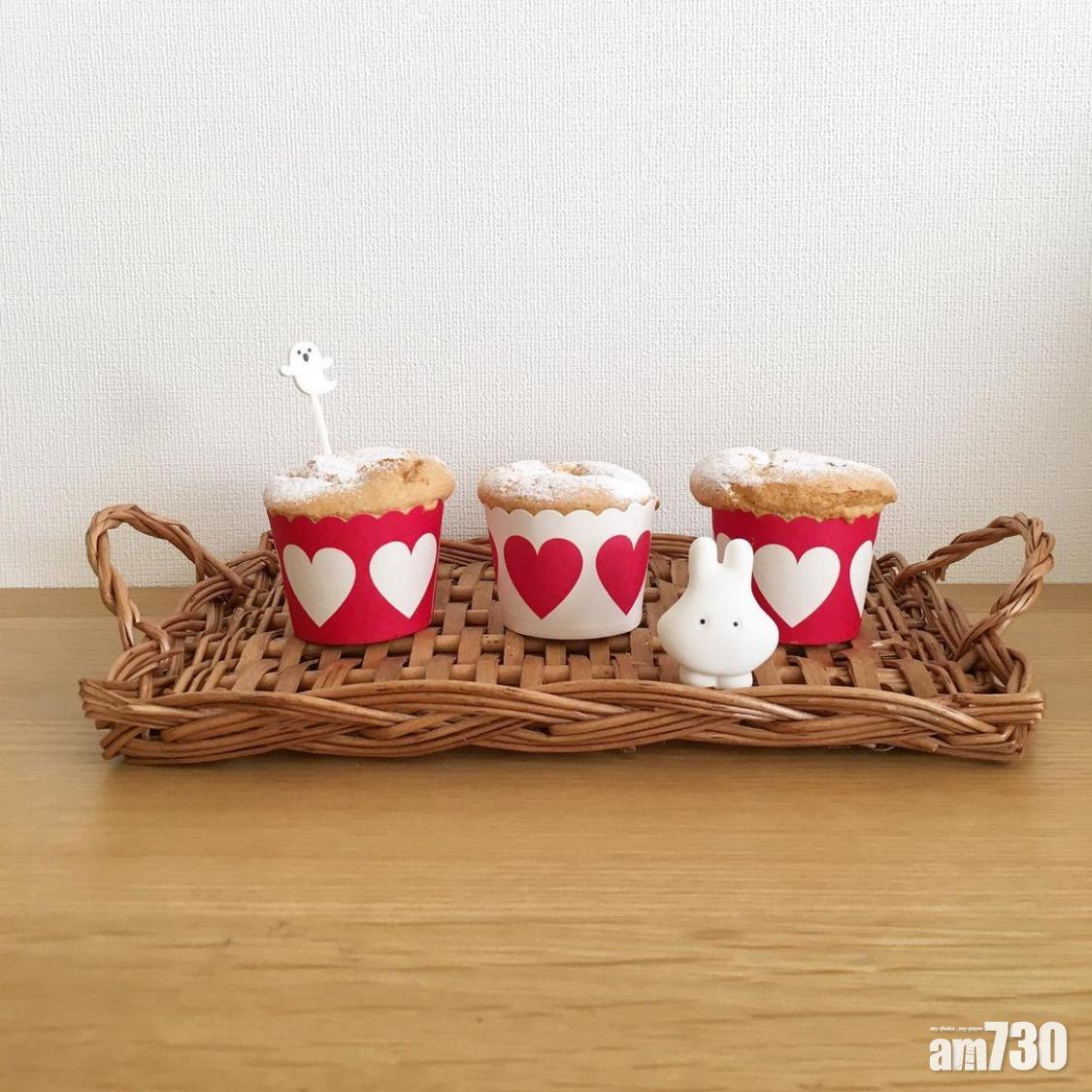 野餐食譜|無油、無糖、無奶蛋糕,可以插上萬聖節裝飾作甜品食用。(instagram@hanachura1120)