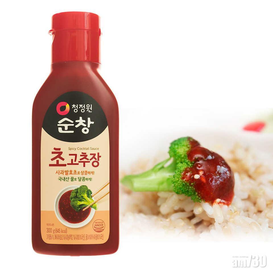 只要加入辣醋醬和麻油,一般白飯亦會有韓式拌飯的味道。