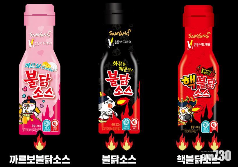 可以按需要選擇不同辣度的火雞麵醬。