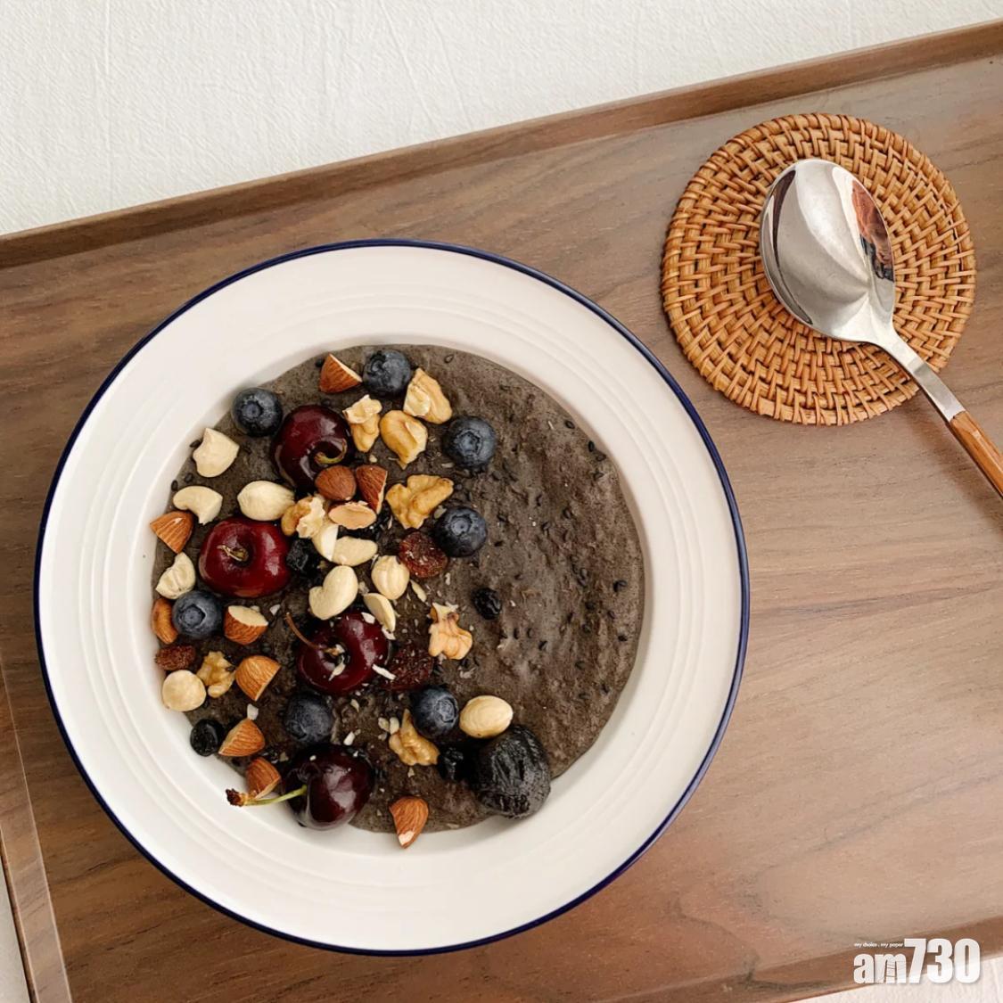 減肥早餐菜單|若果有脫髮問題,不妨嘗試黑芝麻燕麥粥吧!