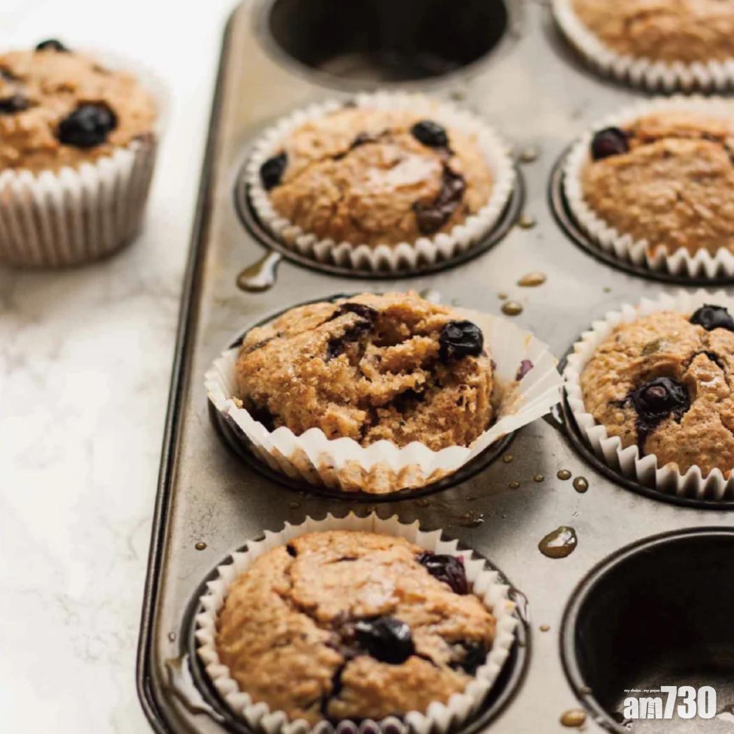 無糖甜品食譜|藜麥—藍莓藜麥鬆餅Muffin,材料藜麥和藍莓都被認為是Superfood。