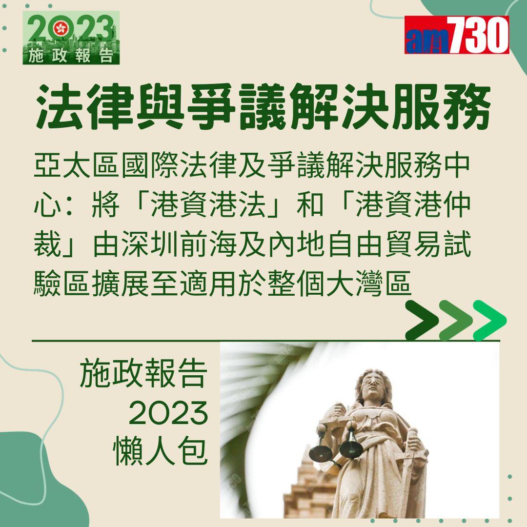施政報告2023懶人包(am730製圖)