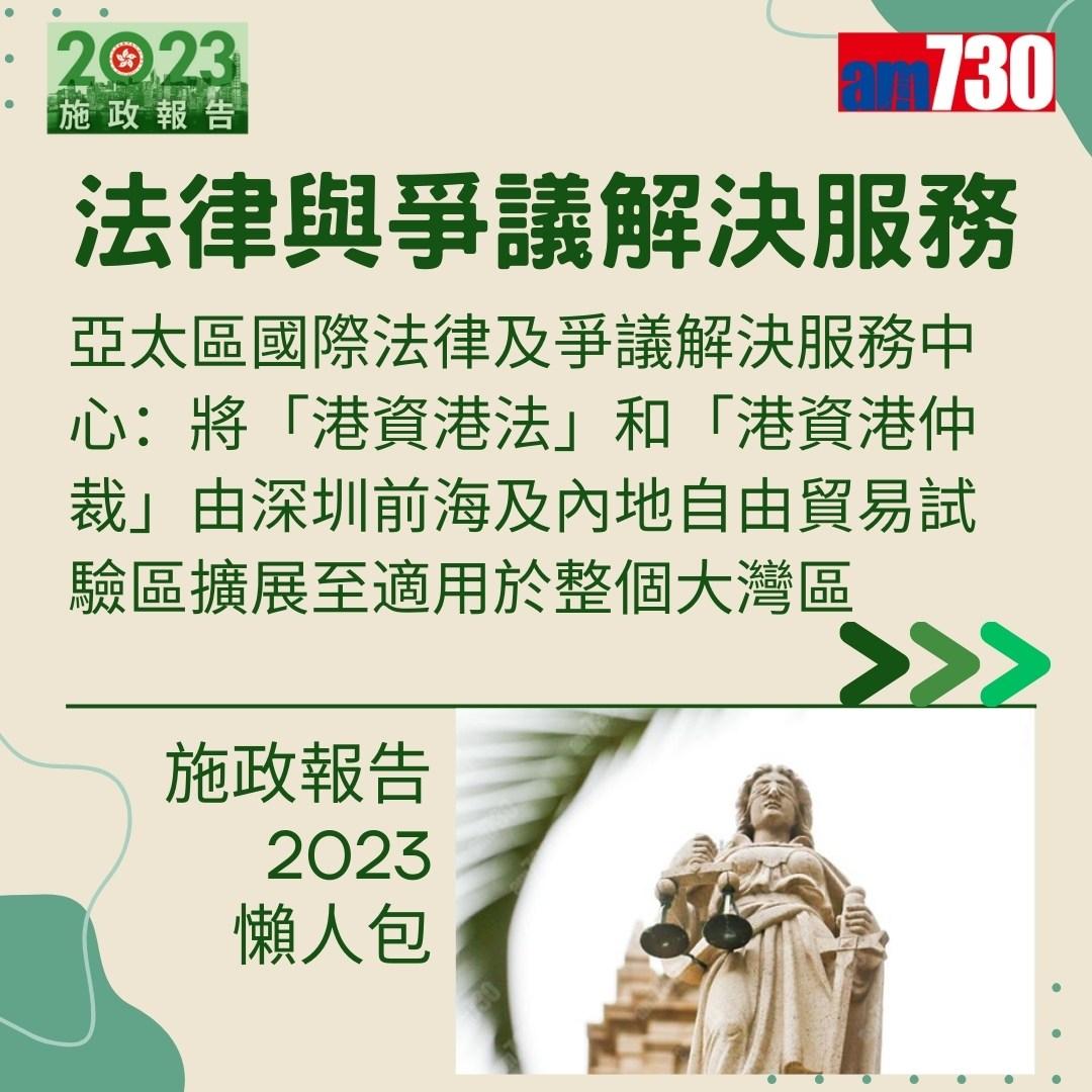 施政報告2023懶人包(am730製圖)
