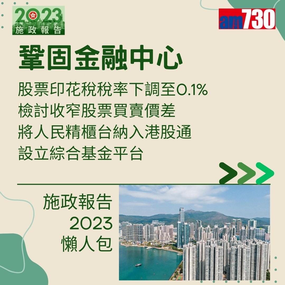 施政報告2023懶人包(am730製圖)