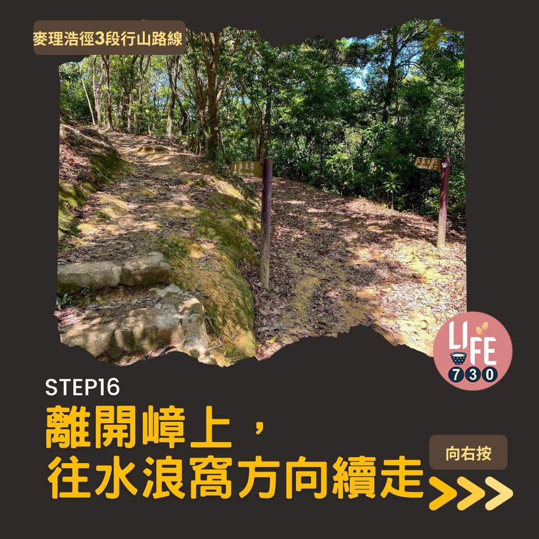 麥理浩徑3段行山路線(am730製圖)