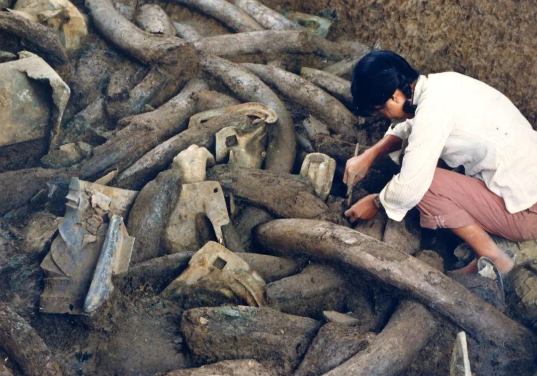 1986年是三星堆考古發掘相當重要的一年,著名的1號坑及2號坑就是此時被發現確認。(網上圖片)1986年是三星堆考古發掘相當重要的一年,著名的1號坑及2號坑就是此時被發現確認。(網上圖片)