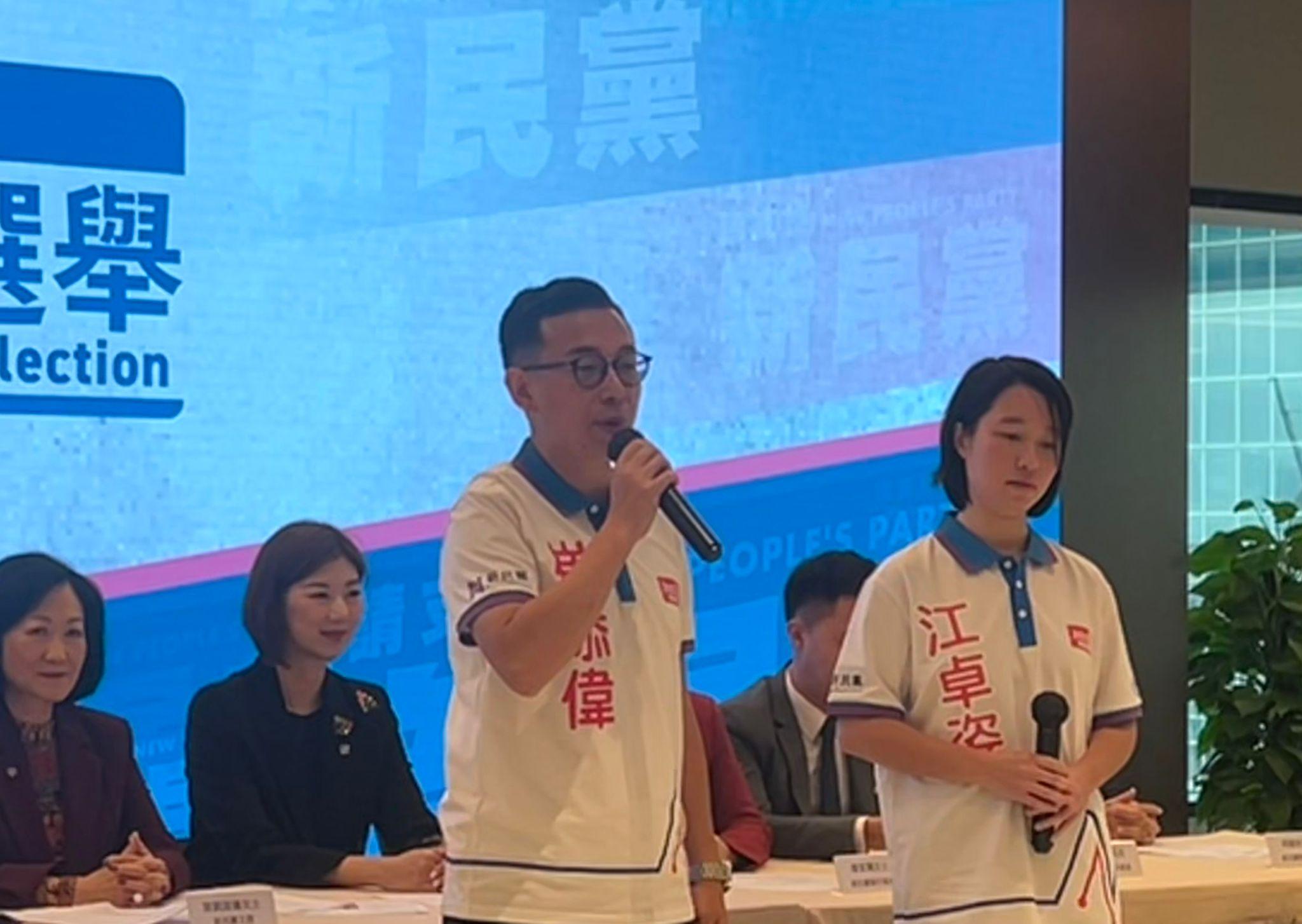 南區西北:崔添偉、南區東南:江卓姿。(陳芷晴攝)