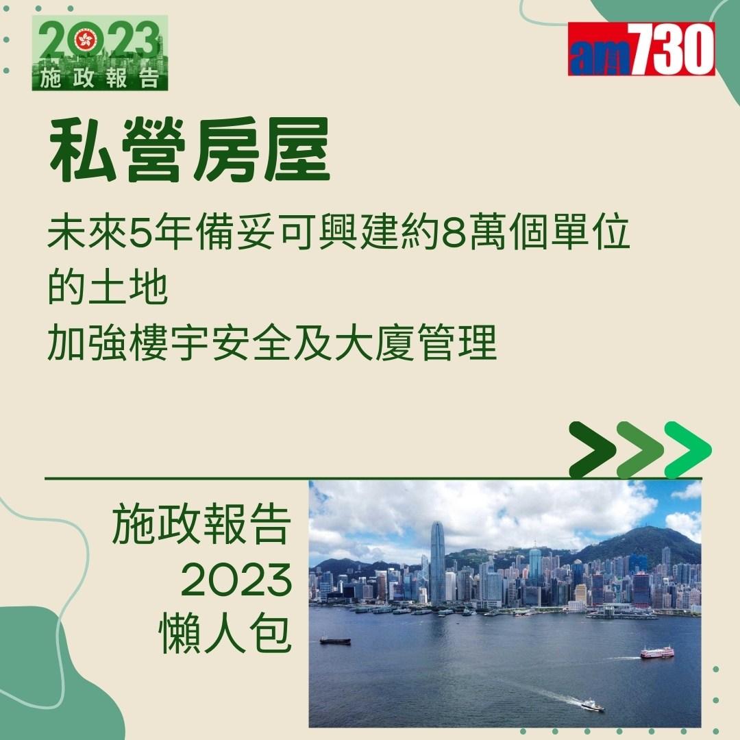 施政報告2023懶人包(am730製圖)