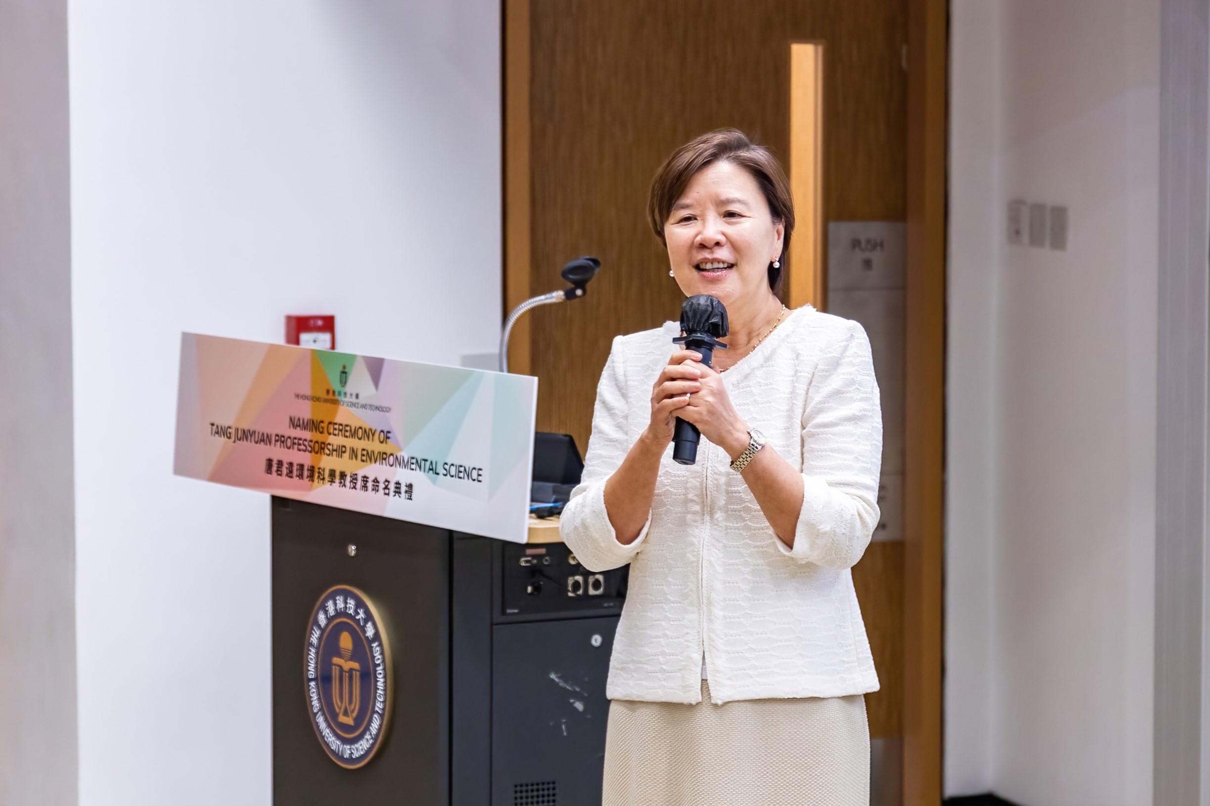 科大校長葉玉如於典禮上致辭。(科大圖片)