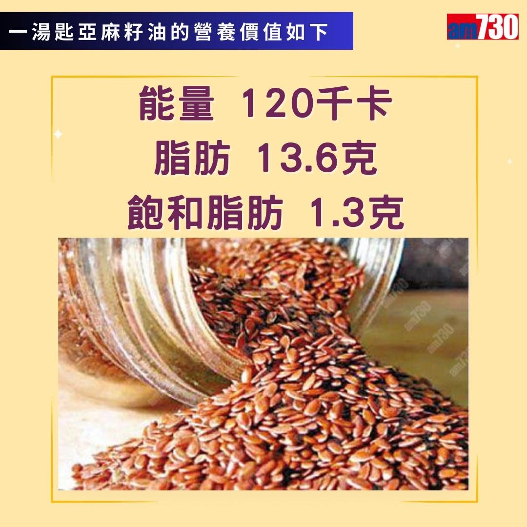 超級食物亞麻籽|亞麻籽油營養價值(am730製圖)