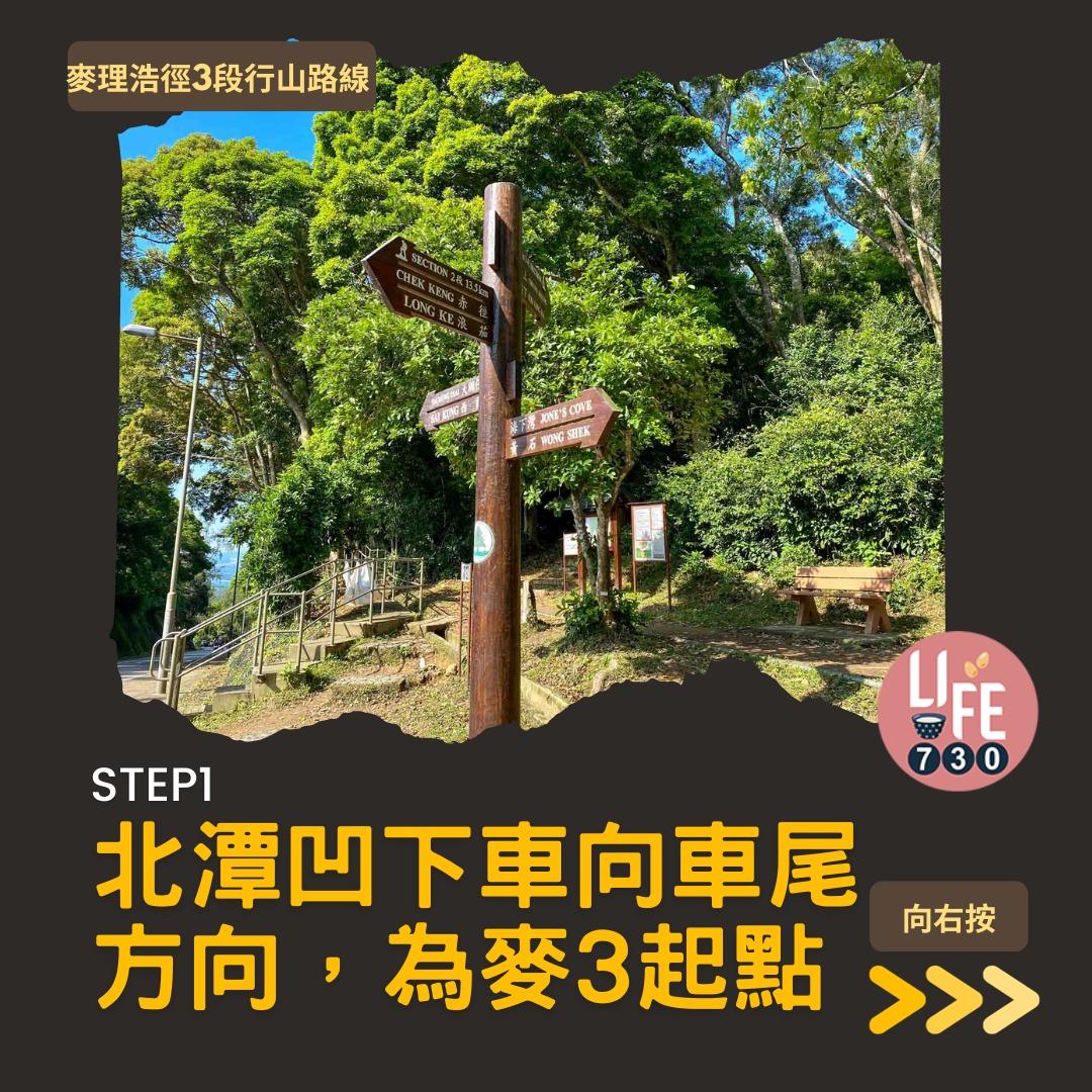 麥理浩徑3段行山路線(am730製圖)